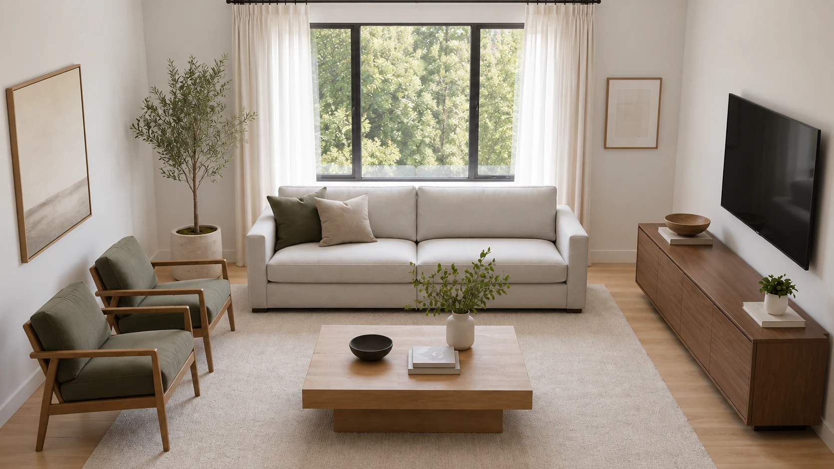 Same living room from a moderately elevated AI-estimated camera angle